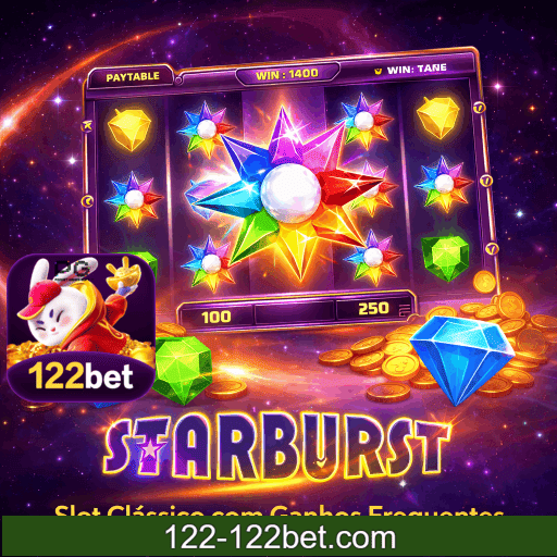 slots Starburst NetEnt com joias coloridas